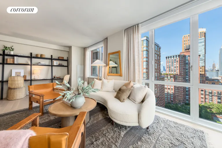 New York City Real Estate | View 20 River Terrace, 9P | Living Room | View 2