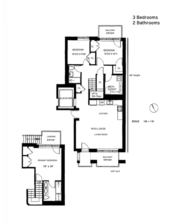 130 DIAMOND STREET, 4B | floorplan | View 21