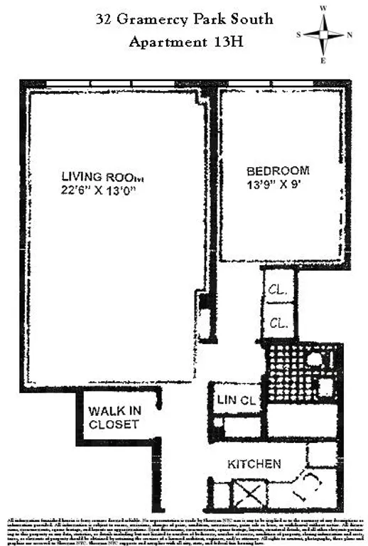 32 Gramercy Park South, 5H | floorplan | View 10