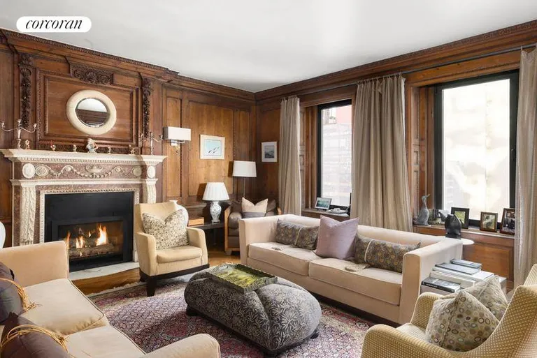 New York City Real Estate | View 480 Park Avenue, 15E | Wood Burning Fireplace | View 4