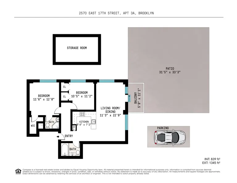 2570 East 17th Street, 3A | floorplan | View 15