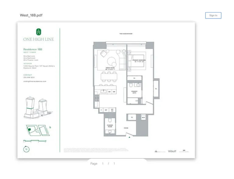 500 West 18th Street, WEST_18B | floorplan | View 10