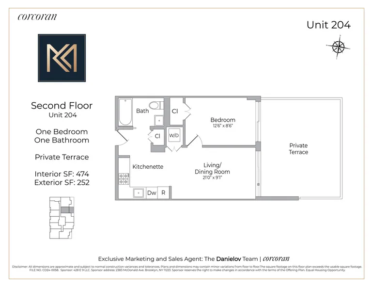 New York City Real Estate | View 428 East 9th Street, 204 | 1 Bed, 1 Bath | View 1