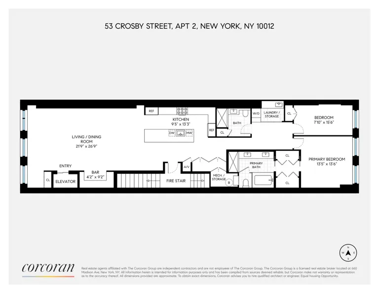 53 Crosby Street, 2 | floorplan | View 12