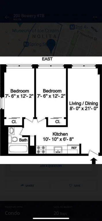 200 Bowery, 4C | floorplan | View 8