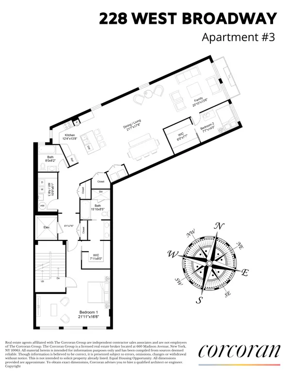 228 West Broadway, 3 | floorplan | View 11