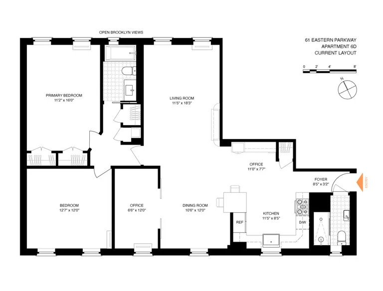 61 Eastern Parkway, 6D | floorplan | View 26