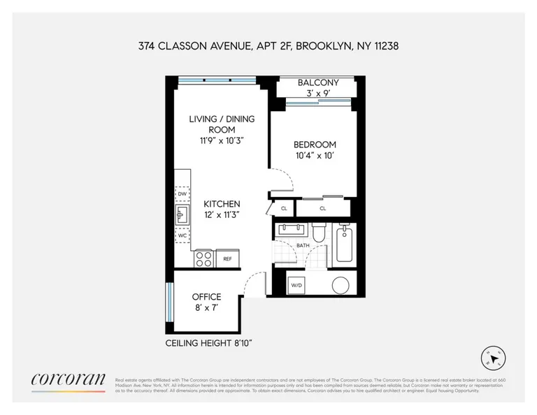 374 Classon Avenue, 2F | floorplan | View 8