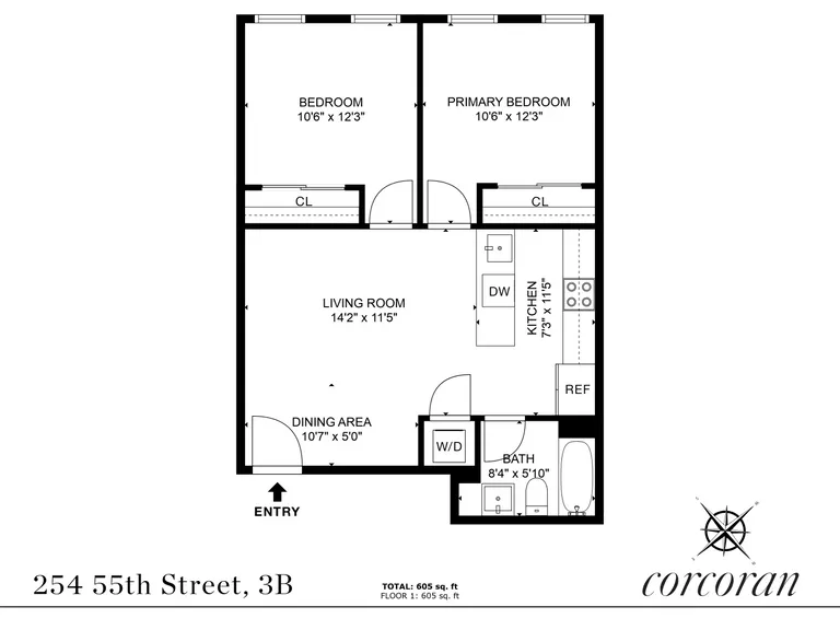 254 55th Street, 3B | floorplan | View 13