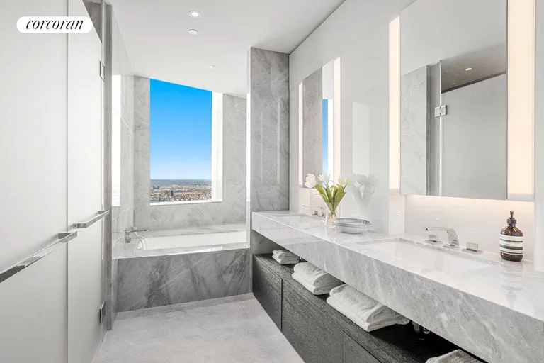 New York City Real Estate | View 15 Hudson Yards, PH84C | Primary Bathroom | View 7