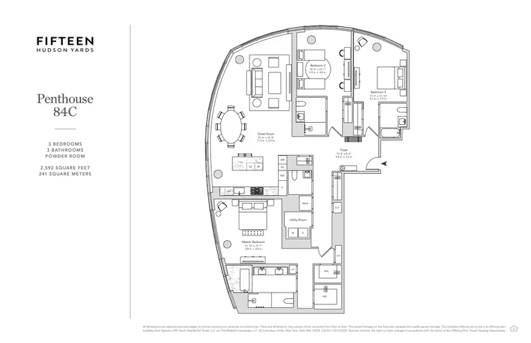 15 Hudson Yards, PH84C | floorplan | View 18