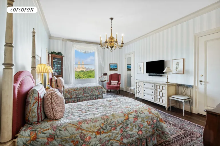 New York City Real Estate | View 920 Fifth Avenue, 8A | Bedroom w Park view | View 10