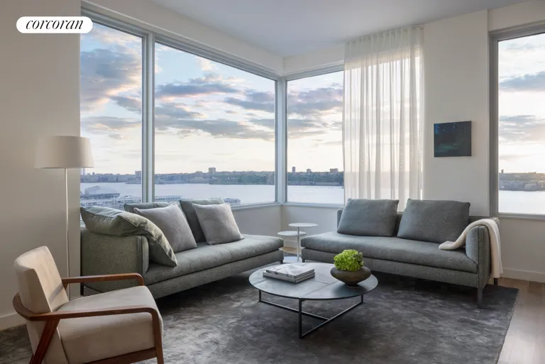 New York City Real Estate | View 611 West 56th Street, 22B | 3 Beds, 2 Baths | View 1