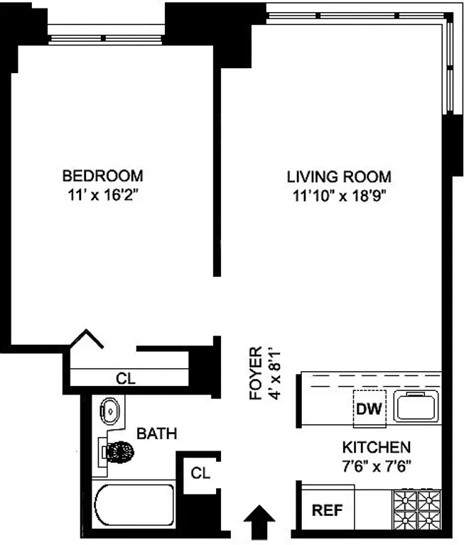 350 West 50th Street, 17H | floorplan | View 10