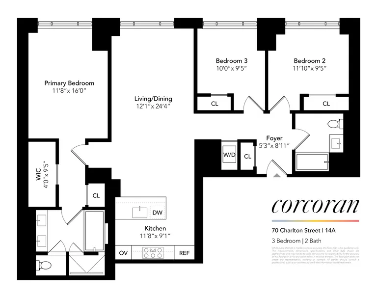 70 Charlton Street, 14A | floorplan | View 9