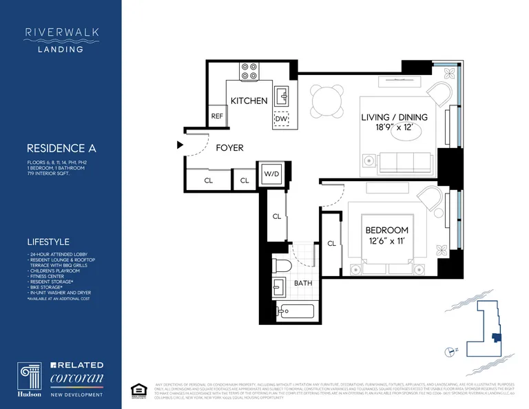 425 Main Street, 14A | floorplan | View 17