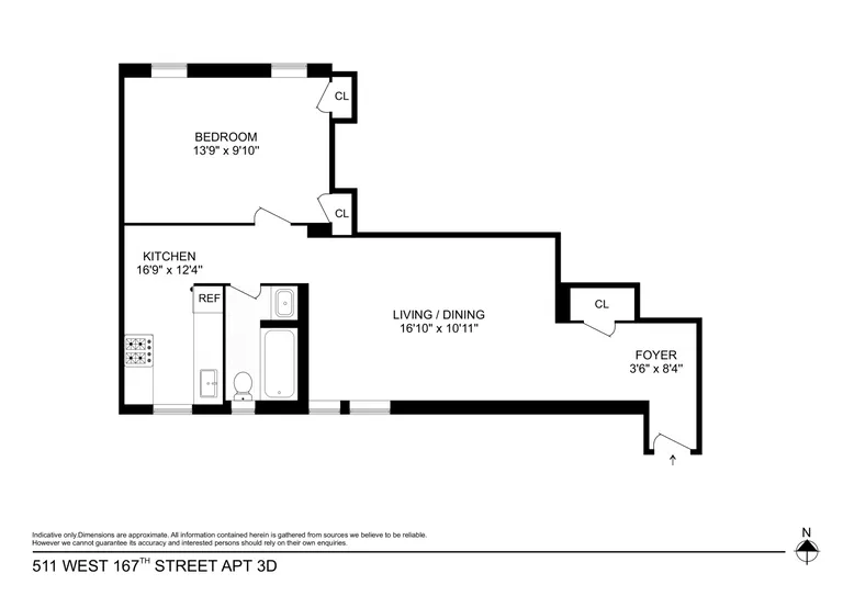 511 West 167th Street, 3D | floorplan | View 7