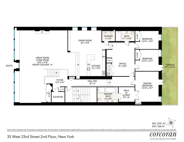 35 West 23rd Street, 2 | floorplan | View 18