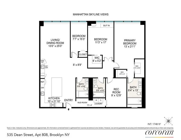 535 Dean Street, 808 | floorplan | View 13