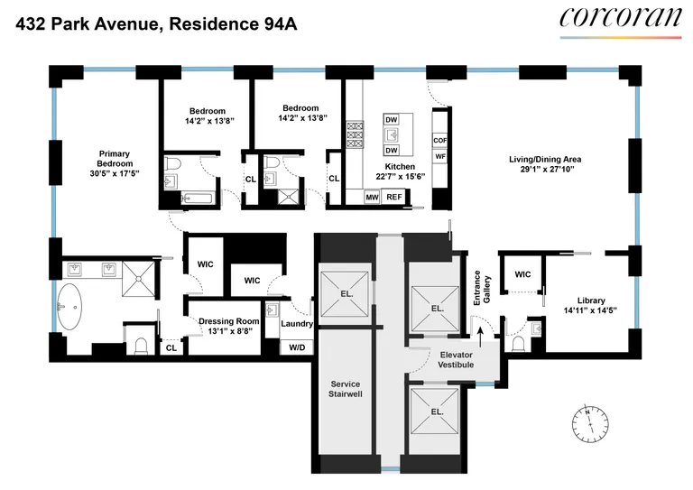 432 Park Avenue, 94A | floorplan | View 34