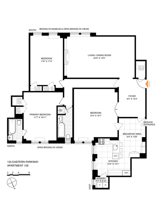 135 Eastern Parkway, 15E | floorplan | View 26