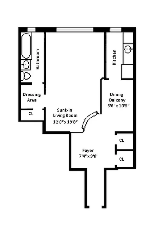 222 East 35th Street, 6D | floorplan | View 6