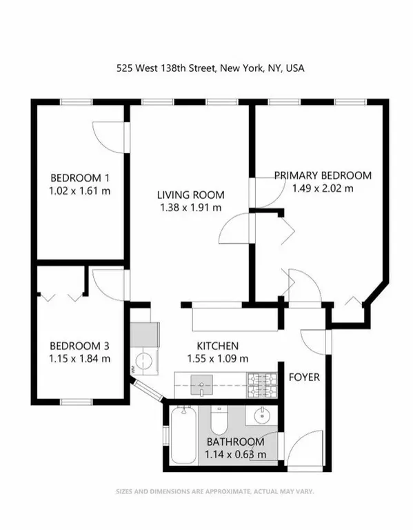 525 West 138th Street, 7 | floorplan | View 14