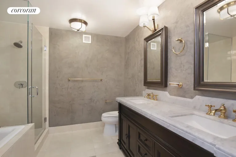 New York City Real Estate | View 30 West Street, 12B | Primary Bathroom | View 4