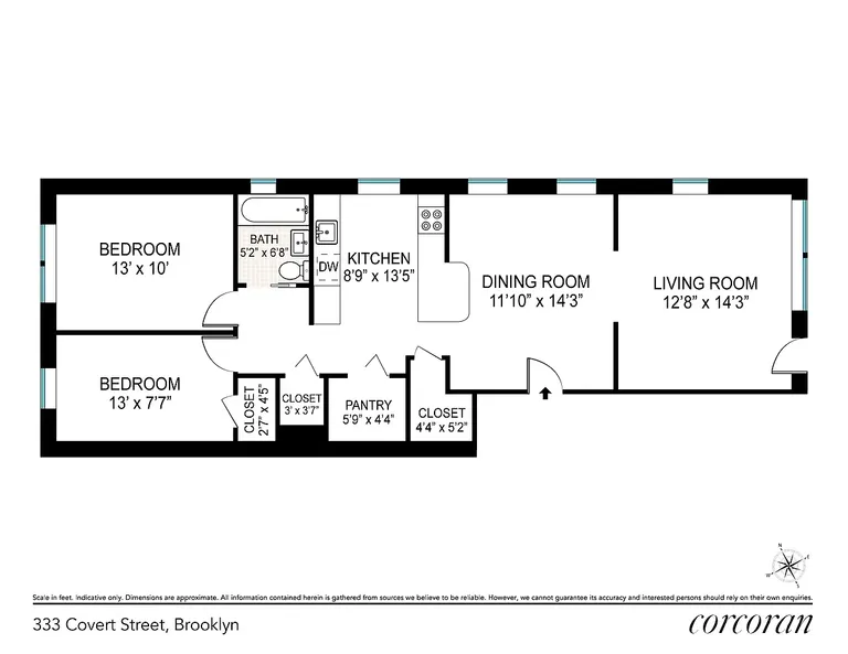 333 Covert Street, 1 | floorplan | View 8