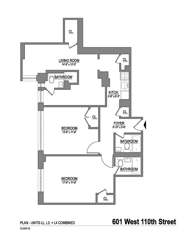 2841 Broadway, 10L4 | floorplan | View 6