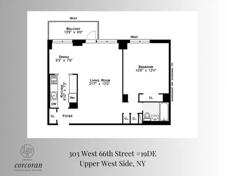 303 West 66th Street, 19ED | floorplan | View 13