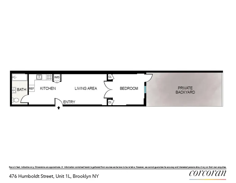 476 Humboldt Street, 1L | floorplan | View 9