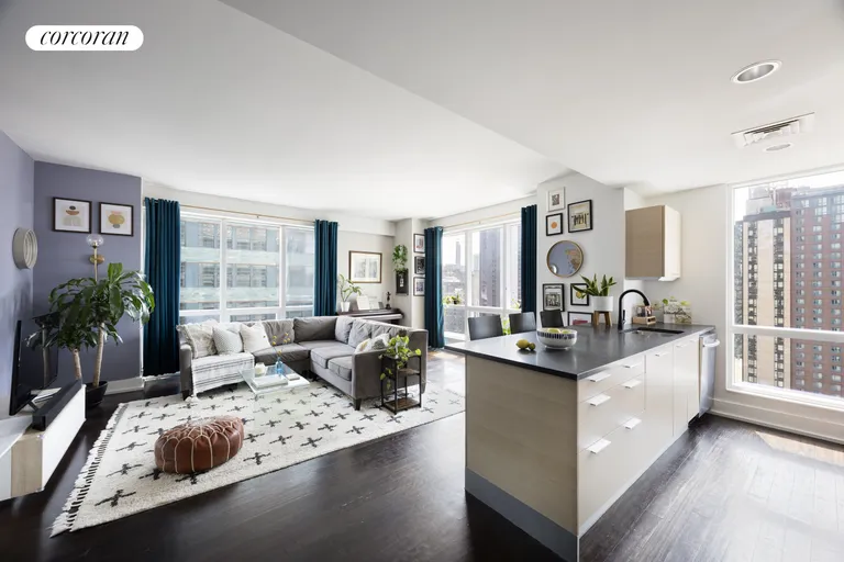 New York City Real Estate | View 350 West 42Nd Street, 24G | 2 Beds, 2 Baths | View 1