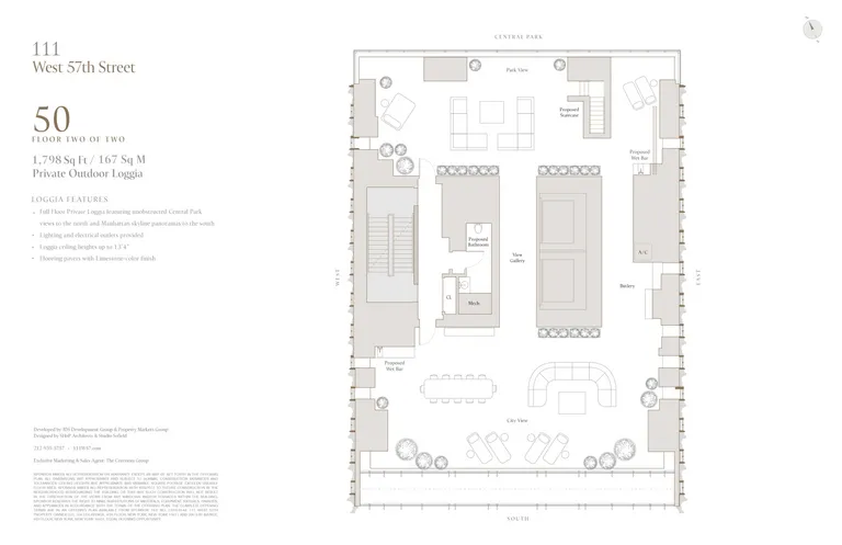 111 West 57th Street, 50 | floorplan | View 30