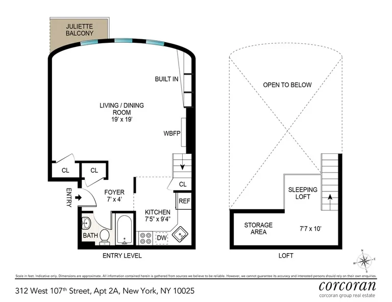 312 West 107th Street, 2A | floorplan | View 12