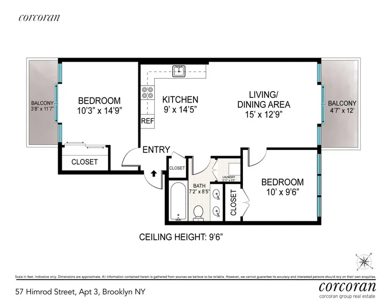 57 Himrod Street, 3 | floorplan | View 10