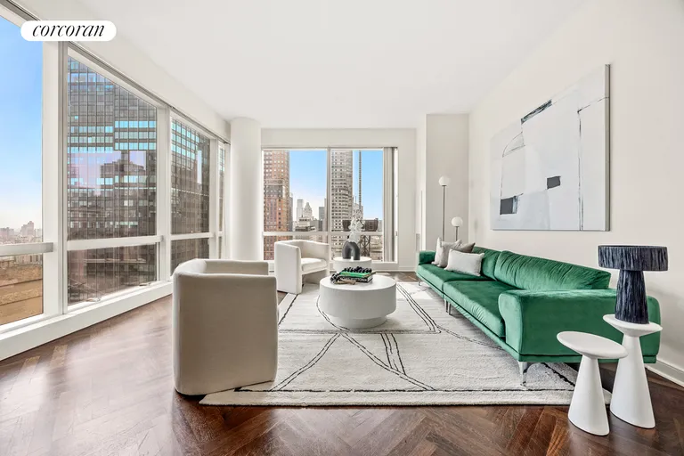 New York City Real Estate | View 230 West 56th Street, 50B | 2 Beds, 2 Baths | View 1