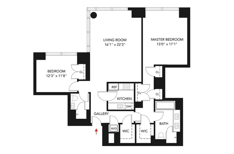 230 West 56th Street, 50B | floorplan | View 9