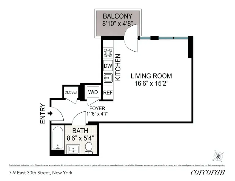 7 East 30th Street, 13A | floorplan | View 4