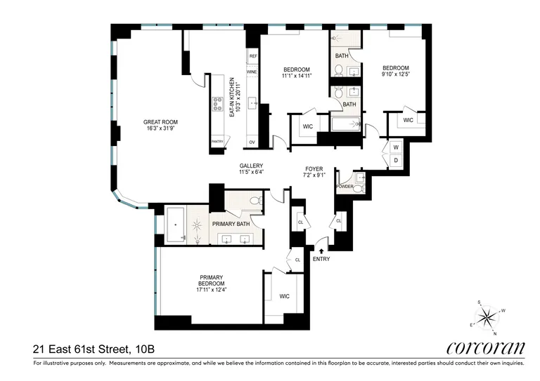 21 East 61st Street, 10B | floorplan | View 18