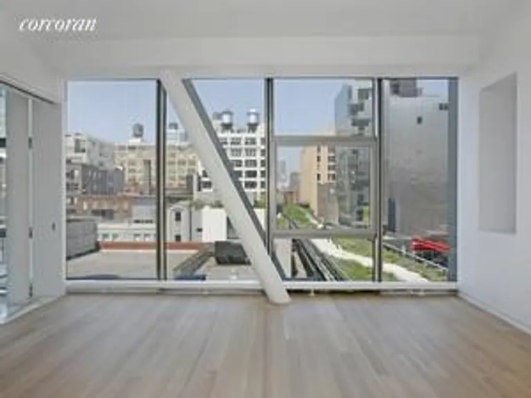 New York City Real Estate | View 515-517 West 23rd Street, 5 | Master Bedroom/View of Highline Park | View 4