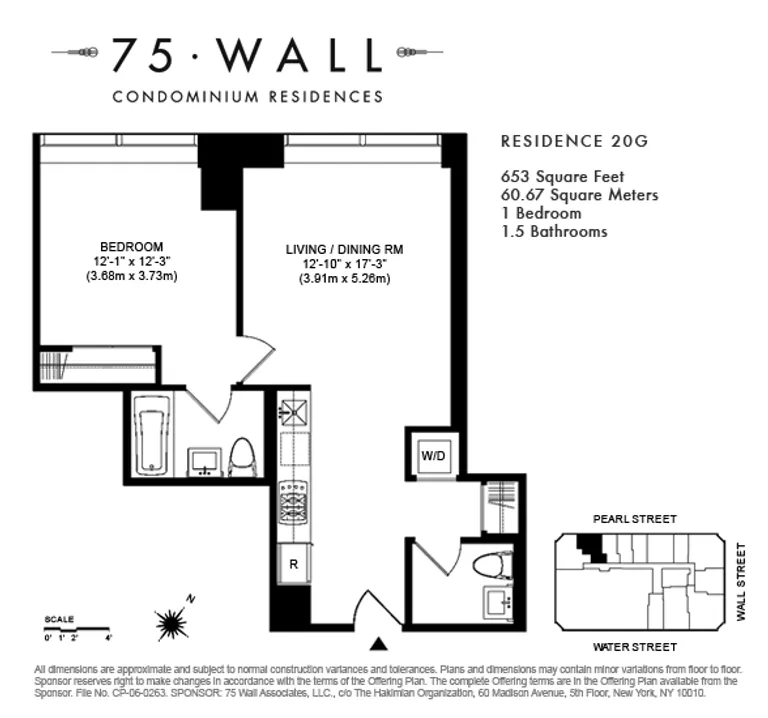 75 Wall Street, 21G | floorplan | View 6