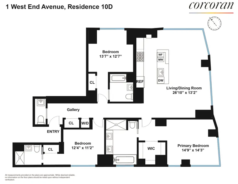 1 West End Avenue, 10D | floorplan | View 16