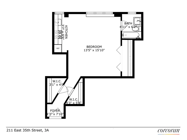 211 East 35th Street, 3A | floorplan | View 6