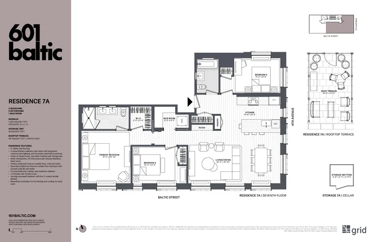 601 Baltic Street, 7A | floorplan | View 15