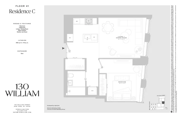 130 William Street, 41C | floorplan | View 5