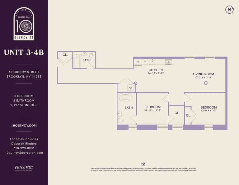 10 Quincy Street, 4B | floorplan | View 9