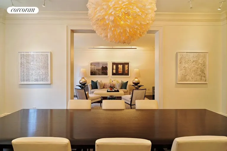 New York City Real Estate | View 40 East 83rd Street, 6S | Formal Dining Room looking into Living Room | View 3
