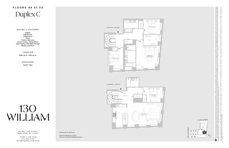 130 William Street, 51C | floorplan | View 13