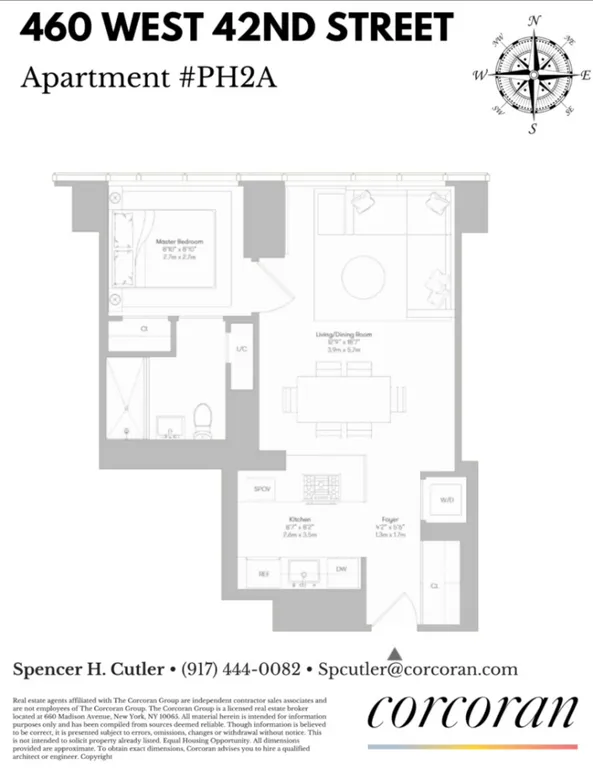 460 West 42Nd Street, PH2A | floorplan | View 16